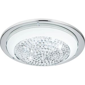 EGLO Acolla Ceiling Light - Chrome & Crystal, 29cm EGLO Acolla Ceiling Light - Chrome & Crystal, 29cm