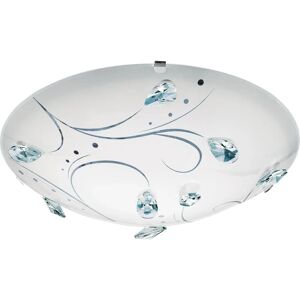 EGLO Sorrenta 1 Ceiling Light - Modern White Glass LED Fixture EGLO Sorrenta 1 Ceiling Light - Modern White Glass LED Fixture