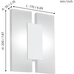 EGLO Metrass 2 White LED Ceiling & Wall Light - Ceiling and Wall Light EGLO Metrass 2 White LED Ceiling & Wall Light - Ceiling and Wall Light