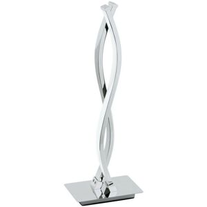 EGLO Lasana 2 Chrome White Modern Table Lamp EGLO Lasana 2 Chrome White Modern Table Lamp
