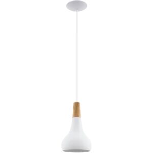 Eglo Sabinar Pendant Light - Adjustable White Wooden Modern Ceiling Lamp Eglo Sabinar Pendant Light - Adjustable White Wooden Modern Ceiling Lamp