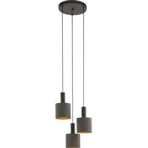 Eglo Concessa 1 Dark Brown and Gold Pendant Light - Pendant Light Eglo Concessa 1 Dark Brown and Gold Pendant Light - Pendant Light