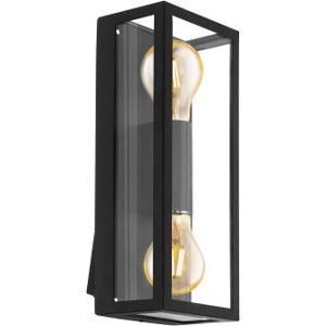 Eglo Alamonte 1 Black Outdoor Wall Light - IP44 Eglo Alamonte 1 Black Outdoor Wall Light - IP44