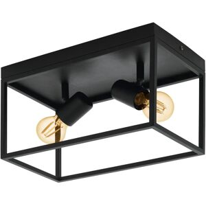 Eglo Silentina Ceiling Light - Black, 2 Light, E27 Eglo Silentina Ceiling Light - Black, 2 Light, E27