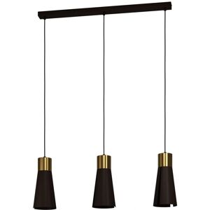 EGLO Losalomas Pendant Light - GU10 Dimmable Steel Brass 110cm EGLO Losalomas Pendant Light - GU10 Dimmable Steel Brass 110cm