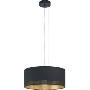 EGLO Esteperra Pendant Light - Cylindrical, Black, Gold - Lighting EGLO Esteperra Pendant Light - Cylindrical, Black, Gold - Lighting