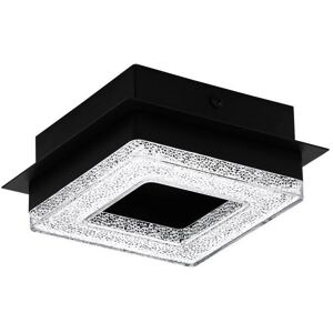 Eglo Fradelo 1 LED Plafondlamp - Modern, Zwart, 14x14cm Eglo Fradelo 1 LED Plafondlamp - Modern, Zwart, 14x14cm