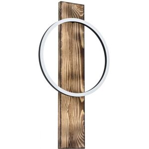 Eglo Boyal LED Wall Light - Rustic Oak, Black, 56cm Eglo Boyal LED Wall Light - Rustic Oak, Black, 56cm