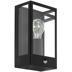 Eglo Alamonte Black Outdoor Wall Light with PIR Sensor - Wall Light Eglo Alamonte Black Outdoor Wall Light with PIR Sensor - Wall Light