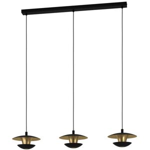 EGLO Nuvano Hanglamp - Zwart/Goud - Modern Interieur EGLO Nuvano Hanglamp - Zwart/Goud - Modern Interieur
