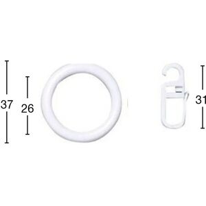 GARESA Kunststoffring mit Haken - 20cm - 10 Stück GARESA Kunststoffring mit Haken - 20cm - 10 Stück