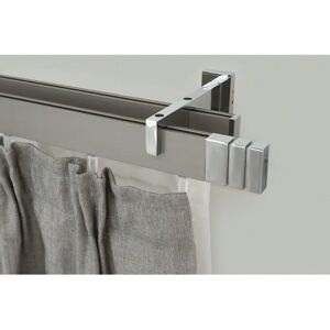 GARESA Flachvorhangstange 470cm 2-läufig Aluminium - Gardinenstange GARESA Flachvorhangstange 470cm 2-läufig Aluminium - Gardinenstange