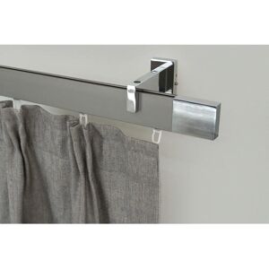 GARESA Flach-Gardinenstange - Nickel Chrom, 230cm, 1 Läufig GARESA Flach-Gardinenstange - Nickel Chrom, 230cm, 1 Läufig
