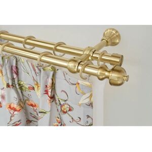 GARESA ANDREA Gold Gardinenstange - 160cm, 2-läufig, Metall GARESA ANDREA Gold Gardinenstange - 160cm, 2-läufig, Metall