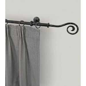 GARESA ESPERANCA Gardinenstange - 120cm, schwarz, Metall, rustikal GARESA ESPERANCA Gardinenstange - 120cm, schwarz, Metall, rustikal