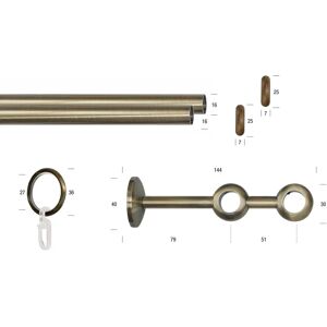 GARESA ESPERANCA Gardinenstange - Verstellbar, Rustikal, 440cm GARESA ESPERANCA Gardinenstange - Verstellbar, Rustikal, 440cm