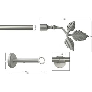 GARESA SHEET Silber Gardinenstange - Leicht bis mittelschwer GARESA SHEET Silber Gardinenstange - Leicht bis mittelschwer