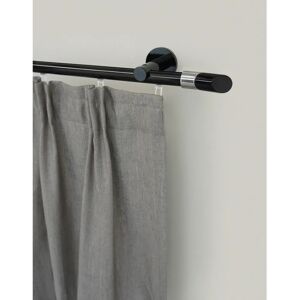 GARESA Schwarz Maßgefertigte Gardinenstange - 430cm, 20mm, 1-läufig, verstellbar GARESA Schwarz Maßgefertigte Gardinenstange - 430cm, 20mm, 1-läufig, verstellbar