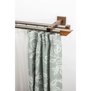 GARESA Cubus Quadros Gardinenstange - 600cm, 2-läufig, braun GARESA Cubus Quadros Gardinenstange - 600cm, 2-läufig, braun