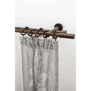 GARESA PEMPIA Gardinenstange - Verstellbar, 2-läufig, Braun - Vorhanggarnitur GARESA PEMPIA Gardinenstange - Verstellbar, 2-läufig, Braun - Vorhanggarnitur