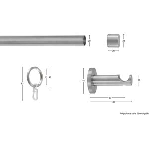 GARESA EASY Gardinenstange - Verstellbar, Aluminium, Kinder, 210cm GARESA EASY Gardinenstange - Verstellbar, Aluminium, Kinder, 210cm