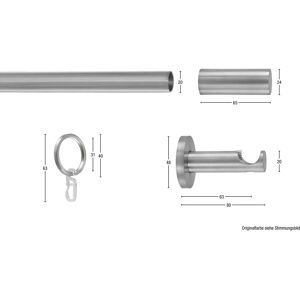 GARESA EASY Gardinenstange - Verstellbar 530cm Aluminium Kinder Wandmontage GARESA EASY Gardinenstange - Verstellbar 530cm Aluminium Kinder Wandmontage