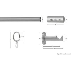 GARESA EASY Gardinenstange Gold Aluminium 64-240cm GARESA EASY Gardinenstange Gold Aluminium 64-240cm