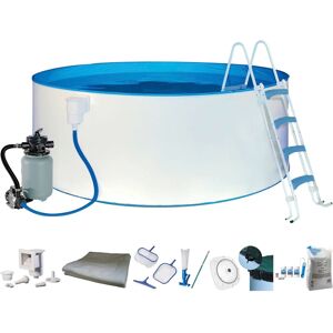 KONIFERA RÜGEN 2 - Schwimmbecken, 360cm, Weiß, LED, 8000L KONIFERA RÜGEN 2 - Schwimmbecken, 360cm, Weiß, LED, 8000L