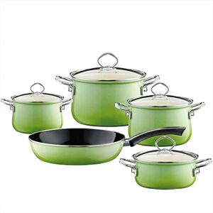 Ensemble de Cookware Riess Vert et Noir - 5 pièces - Publicité Ensemble de Cookware Riess Vert et Noir - 5 pièces - Publicité