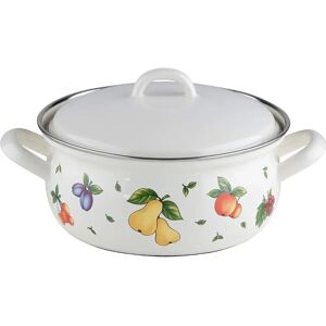 Riess Ustensiles en émail blanc - 16/18/20cm - Casseroles - Publicité Riess Ustensiles en émail blanc - 16/18/20cm - Casseroles - Publicité