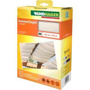 Voile solaire blanc WINDHAGER 420x140cm - Protection UV - Publicité Voile solaire blanc WINDHAGER 420x140cm - Protection UV - Publicité