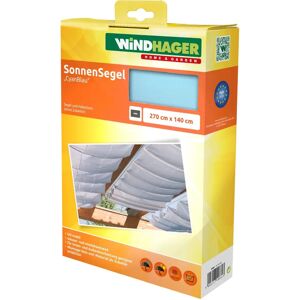 Windhager Windhager - Voile d'Ombre pour Corde de Tension, Protection UV, Pergola ou Jardin - 270x140cm - Cyan - Publicité Windhager Windhager - Voile d'Ombre pour Corde de Tension, Protection UV, Pergola ou Jardin - 270x140cm - Cyan - Publicité