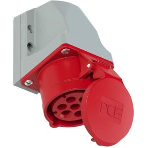 PCE 117-6v Enchufe de pared - Enchufe, 7 polos, Rojo/Gris PCE 117-6v Enchufe de pared - Enchufe, 7 polos, Rojo/Gris