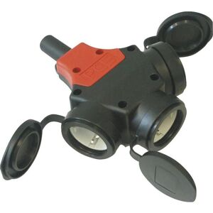 Connettore 3 Vie PCE - IP44, Nero, 16A Connettore 3 Vie PCE - IP44, Nero, 16A