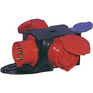 PCE Enchufe Multipuesto Compacto - 2 CEE y 1 contacto de protección - IP 44 PCE Enchufe Multipuesto Compacto - 2 CEE y 1 contacto de protección - IP 44