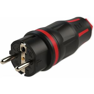 PCE 05721-SR Rote/Schwarze Schutzkontaktmacho - Elektrokonnektor PCE 05721-SR Rote/Schwarze Schutzkontaktmacho - Elektrokonnektor