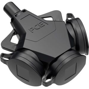 PC Electric 243711-ss Dreifach-Gummiadapter - Netzstecker PC Electric 243711-ss Dreifach-Gummiadapter - Netzstecker