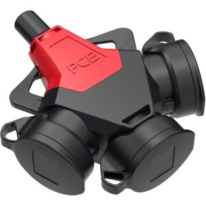 PC Electric 253711-sr Dreifach-Gummi-Adapter IP54 PC Electric 253711-sr Dreifach-Gummi-Adapter IP54