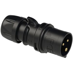 PCE Turbo Shark 013-6ttx - Conector macho de 3 polos - IP44 - Negro PCE Turbo Shark 013-6ttx - Conector macho de 3 polos - IP44 - Negro