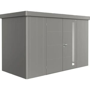 Caseta de jardín Neo de Biohort - Doble puerta - Gris cuarzo - Almacenamiento exterior Caseta de jardín Neo de Biohort - Doble puerta - Gris cuarzo - Almacenamiento exterior