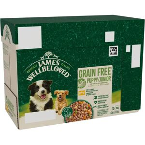 James Wellbeloved Grain Free Puppy Lamb and Chicken in Gravy Pouches - Puppy Food James Wellbeloved Grain Free Puppy Lamb and Chicken in Gravy Pouches - Puppy Food