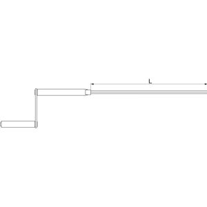 Maco - RUSTICO BLR - L=400 mm - Noir - Window hardware - Publicité Maco - RUSTICO BLR - L=400 mm - Noir - Window hardware - Publicité