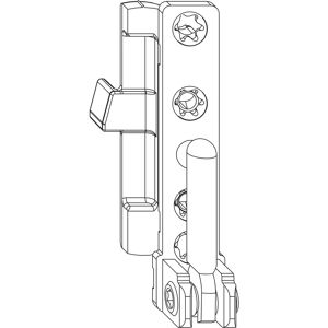 Maco DT130 Rechts raamscharnier - Zink staal, 4mm spatie, 15mm breedte Maco DT130 Rechts raamscharnier - Zink staal, 4mm spatie, 15mm breedte
