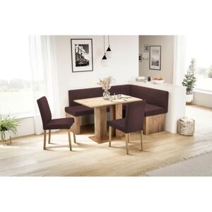 SCHÖSSWENDER Anna 2 Eckbank - 130x83x169cm, Kunstleder, Braun SCHÖSSWENDER Anna 2 Eckbank - 130x83x169cm, Kunstleder, Braun