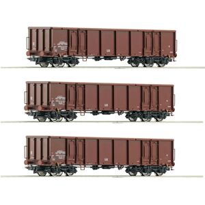 Roco Model 6600103 - Set van 3 open goederenwagens - H0 Roco Model 6600103 - Set van 3 open goederenwagens - H0