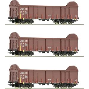 Roco 6600131 Modeltreinen Wagons - Set van 3 open goederenwagons Roco 6600131 Modeltreinen Wagons - Set van 3 open goederenwagons