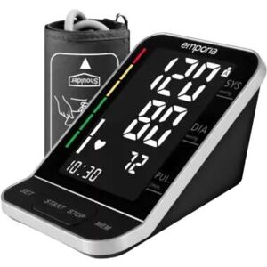 Sfigmomanometro Emporia Nero - Braccio, Schermo XL, Voce, Classificazione OMS Sfigmomanometro Emporia Nero - Braccio, Schermo XL, Voce, Classificazione OMS