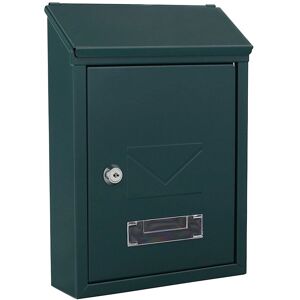Rottner Modell T02953 Grüner Wandmontage-Briefkasten - Stahlpost Rottner Modell T02953 Grüner Wandmontage-Briefkasten - Stahlpost