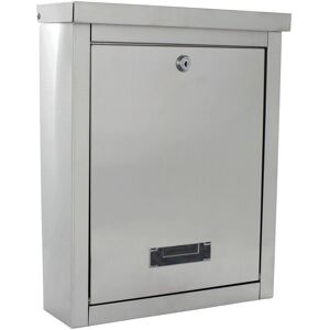 Boîte aux lettres en acier inoxydable Rottner T05068 - Publicité Boîte aux lettres en acier inoxydable Rottner T05068 - Publicité