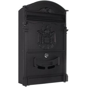 Rottner Ashford Wandmontage Postfach - Schwarz, Mit Schloss Rottner Ashford Wandmontage Postfach - Schwarz, Mit Schloss